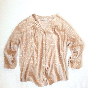 {Tylho} Printed Gathered Blouse